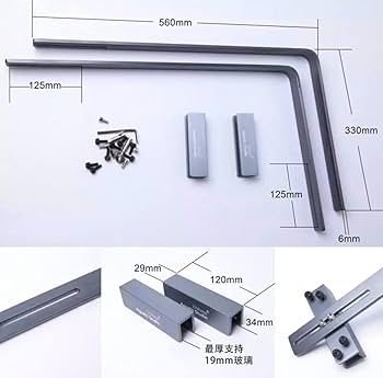 Chihiros 純正 照明吊り下げ スタンド 1組 chihiros 汎用アルミ製L型ライトスタンド（1本1セット） : G3